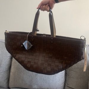 Brown leather Tory Burch bag